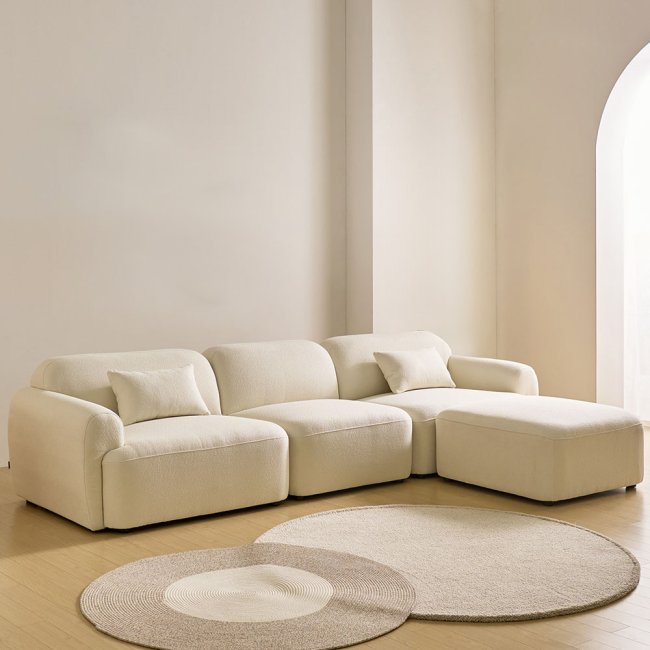 콘테라 부클레 아쿠아텍스 패브릭 모듈 4인 소파+스툴