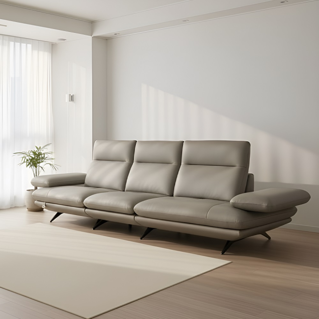 케니스 이태리 천연 가죽 4인용 스윙 소파