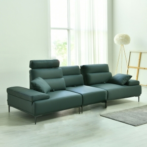 레아모 실리콘레더 좌방석확장 4인 스윙 소파