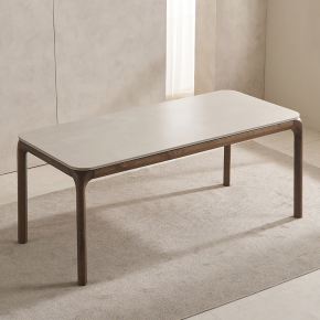 피어몬 애쉬 원목 양면 포세린 세라믹 6인 식탁세트(벤치1개+의자3개)