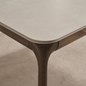 피어몬 애쉬 원목 양면 포세린 세라믹 6인 식탁세트(벤치1개+의자3개)