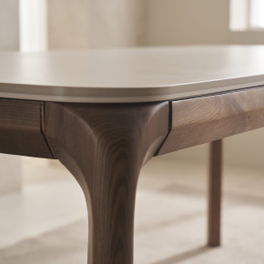 피어몬 애쉬 원목 양면 포세린 세라믹 6인 식탁세트(벤치1개+의자3개)