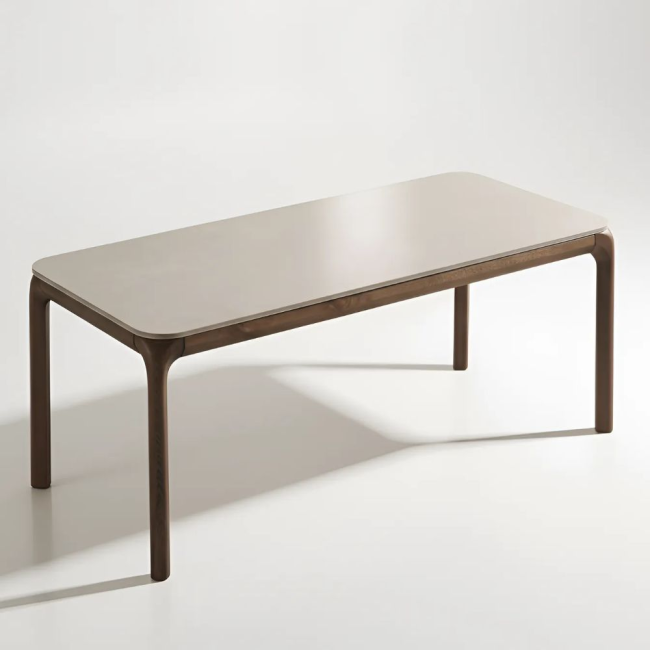 피어몬 애쉬 원목 양면 포세린 세라믹 6인 식탁 테이블