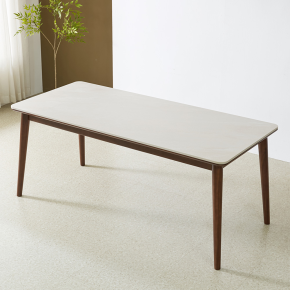 메릴본 원목 양면 포세린 세라믹 6인 식탁세트(벤치1개+의자3개)