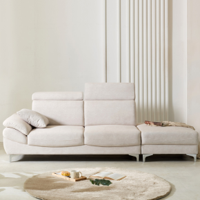 마키넨 모듈 아쿠아텍스 패브릭 헤드틸팅 4인 소파(3인+1인 스툴)