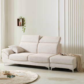 마키넨 모듈 아쿠아텍스 패브릭 헤드틸팅 4인 소파(3인+1인 스툴)