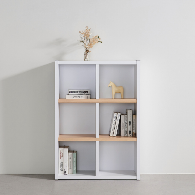 오스트 3단 900 낮은 책장 선반 책꽂이 거실 장식장