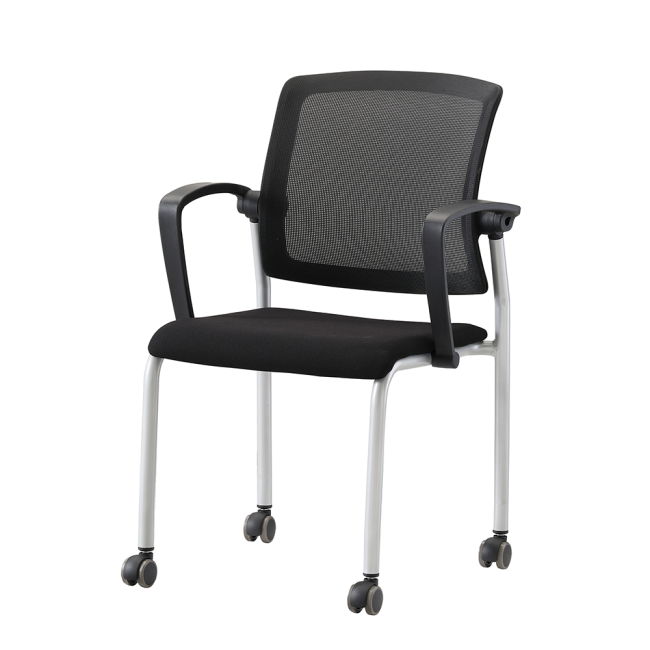 루트 A형 회의용 바퀴 블랙팔걸이 틸팅 사무용 의자 RO-230