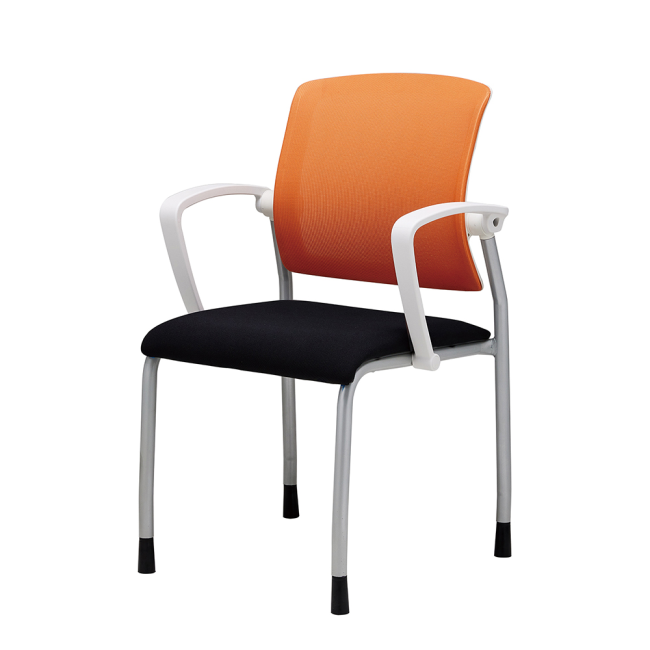 루트 A형 회의용 고정 화이트팔걸이 틸팅 사무용 의자 RO-231W