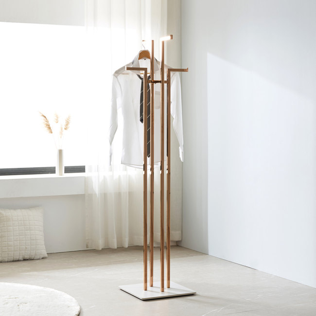 코빌라 럭셔리 스텐 스틸 스탠드 옷걸이 행거