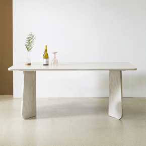 부에나 스톤 포세린 세라믹 1600 와이드 4인 식탁 테이블