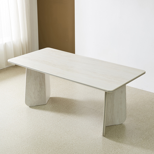 부에나 스톤 포세린 세라믹 1600 와이드 4인 식탁 테이블