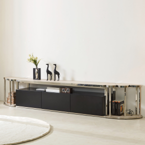 누벨로 서랍 포세린 통세라믹 스텐 스틸 2800 거실장 TV장