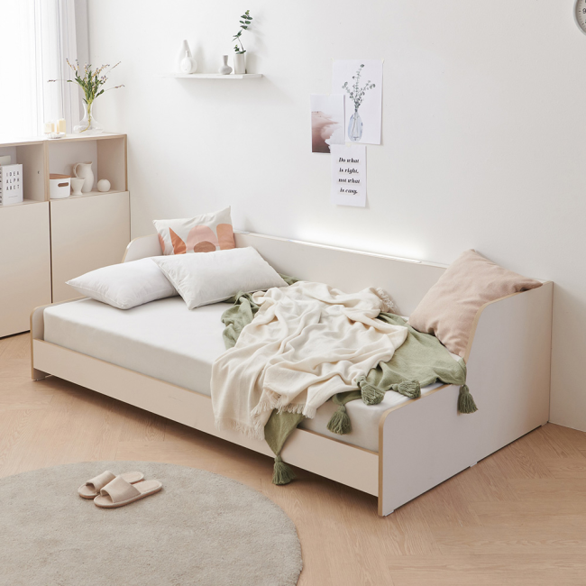 맨자노 데이베드 LED 저상형 침대(슈퍼싱글) 소파침대