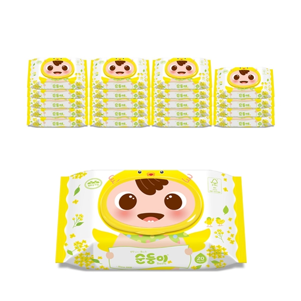 순둥이 병아리 에디션 휴대 캡형 20매 20팩