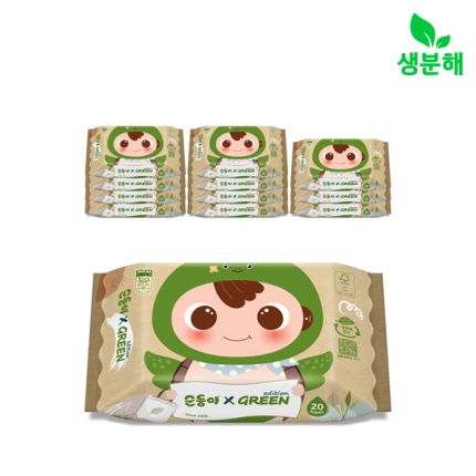 순둥이 그린에디션 휴대 리필형 20매 12팩