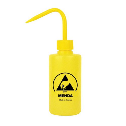 [MENDA]멘다 제전보틀 8oz,35359,노란색,WASH BOTTLE, YELLOW DURASTATIC LOW CHARGING, LDPE, 8 OZ