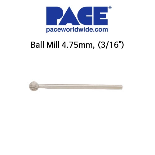 PACE 페이스 Ball Mill 4.75mm, (3/16") 팁 (1112-0008-P10)