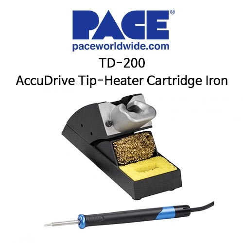 PACE 페이스 TD-200 AccuDrive Tip-Heater Cartridge Iron with Standard Tool Stand (6993-0316-P1)