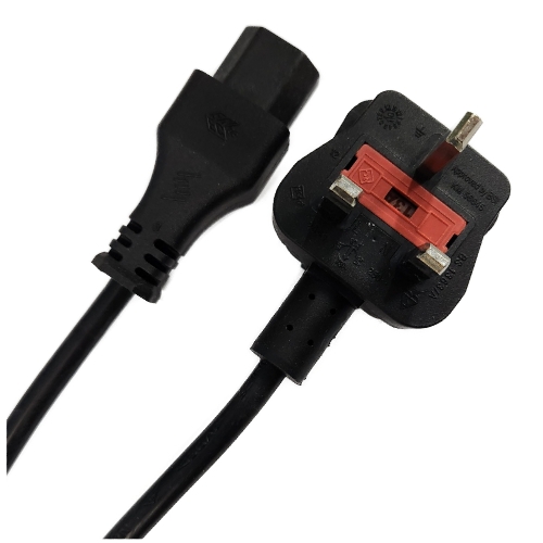 영국형 3핀 BS1363 IEC C13 전원 케이블 2.3m 250V 13A