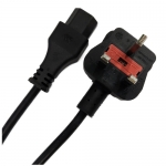 영국형 3핀 BS1363 IEC C13 전원 케이블 2.3m 250V 13A