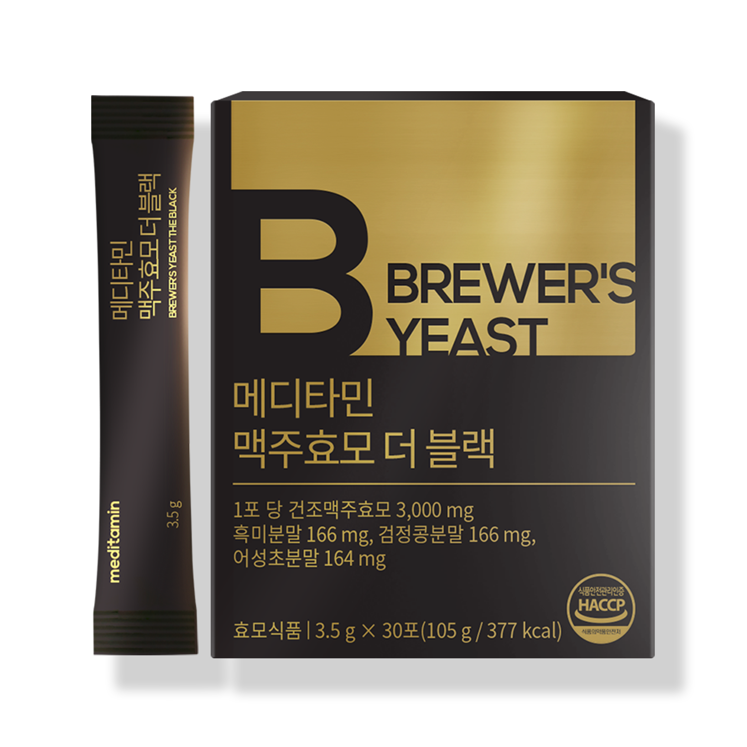 메디타민맥주효모 더 블랙 건조맥주효모 흑미&middot;검정콩분말