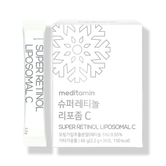 메디타민슈퍼레티놀 리포좀 C 퀵멜트 식물성 레티놀 청량레몬맛