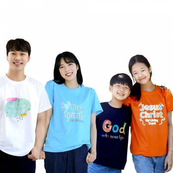 2024 야외 체육대회 교회 단체 유니폼 소량 주문 제작 티셔츠 BEST 교회명인쇄