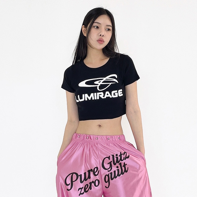 TOP(101262) 루미 반팔 크롭티