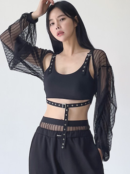 TOP(101278) 망사 메쉬 볼레로