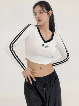 TOP(101295) 제타 V골지 크롭티