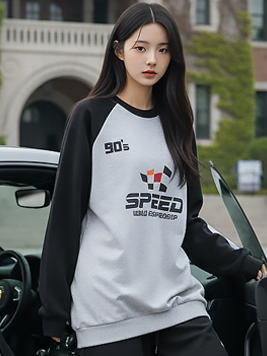 TOP(9983) 레이싱 긴팔 맨투맨