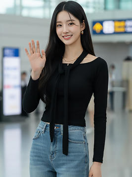 TOP(101304) 머플로 오프셋 크롭티