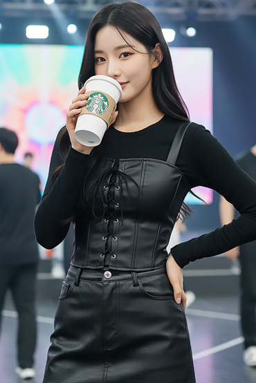 TOP(101304) 가죽 뷔스티에탑