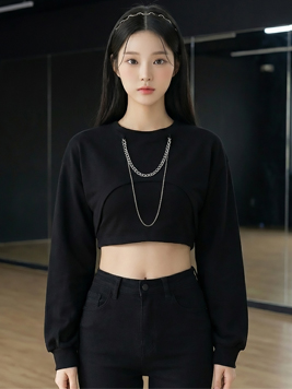 TOP(9085) 쥬얼리 크롭티