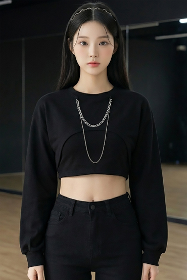 TOP(9085) 쥬얼리 크롭티