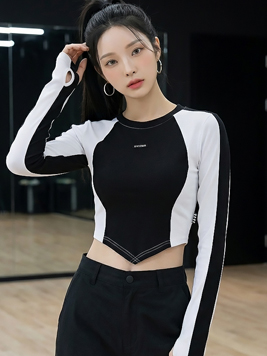 TOP(101275) 배색 크롭티