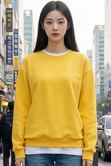 TOP(101325) BASIC 기모 무지맨투맨