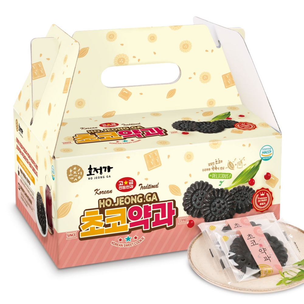 호정가 초코약과세트 1KG + 땅콩약과세트 1KG