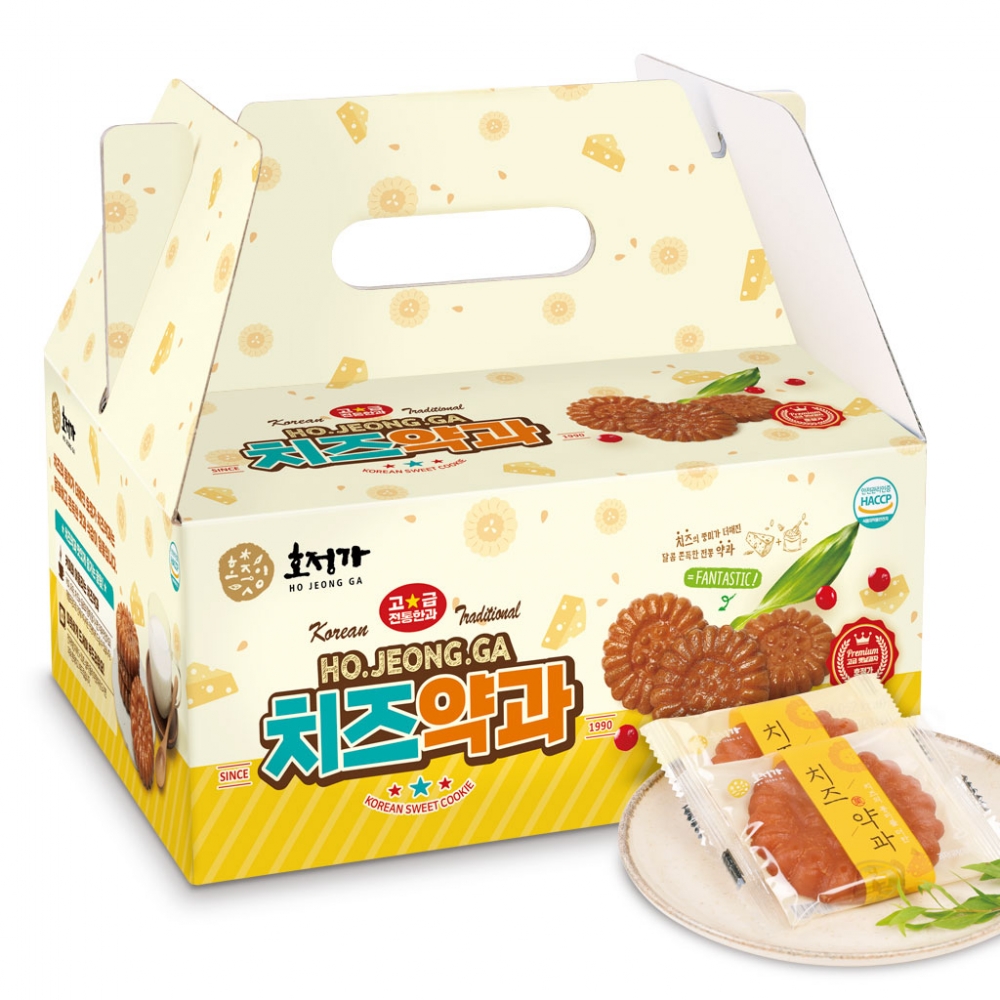 호정가 치즈약과세트 1KG + 흑임자약과 1KG