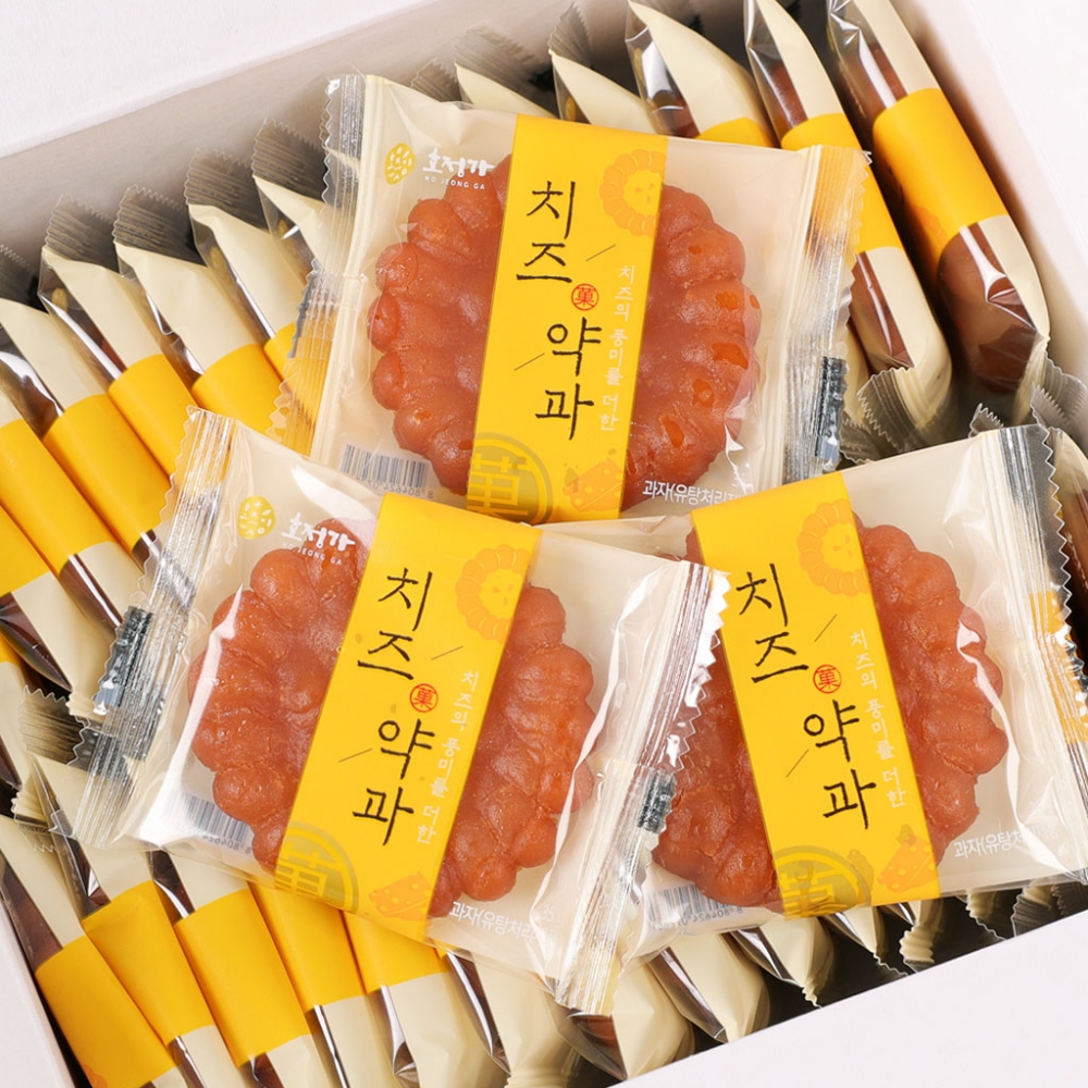 호정가 치즈약과세트 1KG + 흑임자약과 1KG