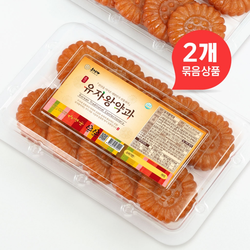 호정가 유자왕약과 (10개입, 540g) * 2개묶음 (총 1.08kg)