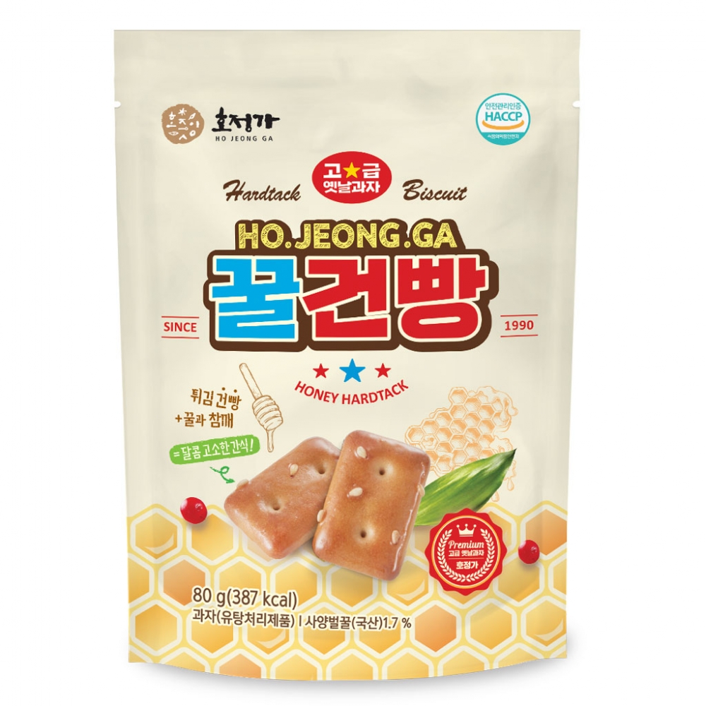 Hojeongga Honey Hardtack Biscuit (Korean Traditional Biscuit) (80g)