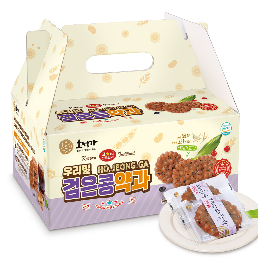 호정가 우리밀 검은콩약과 1KG (약30개입)