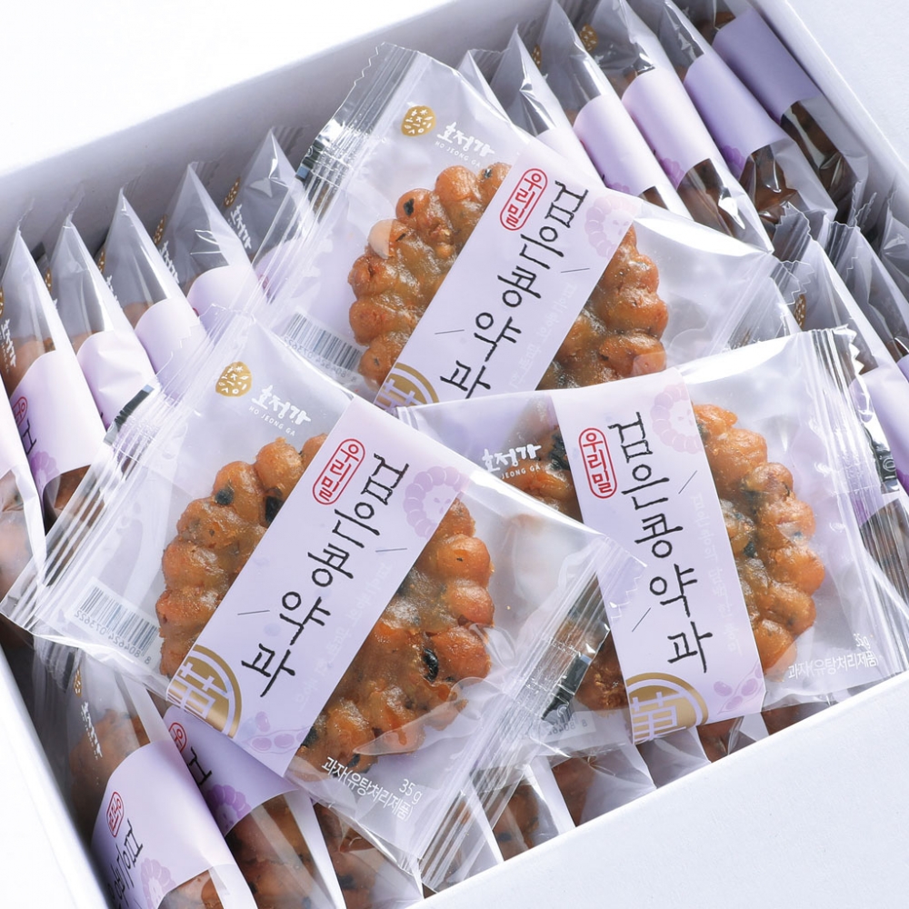 호정가 우리밀 검은콩약과 1KG (약30개입)
