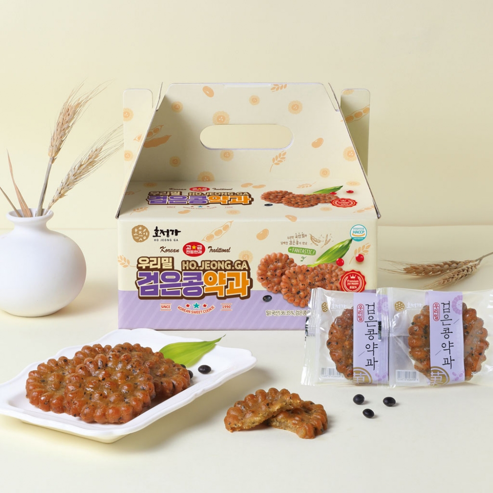 호정가 우리밀 검은콩약과 1KG (약30개입)