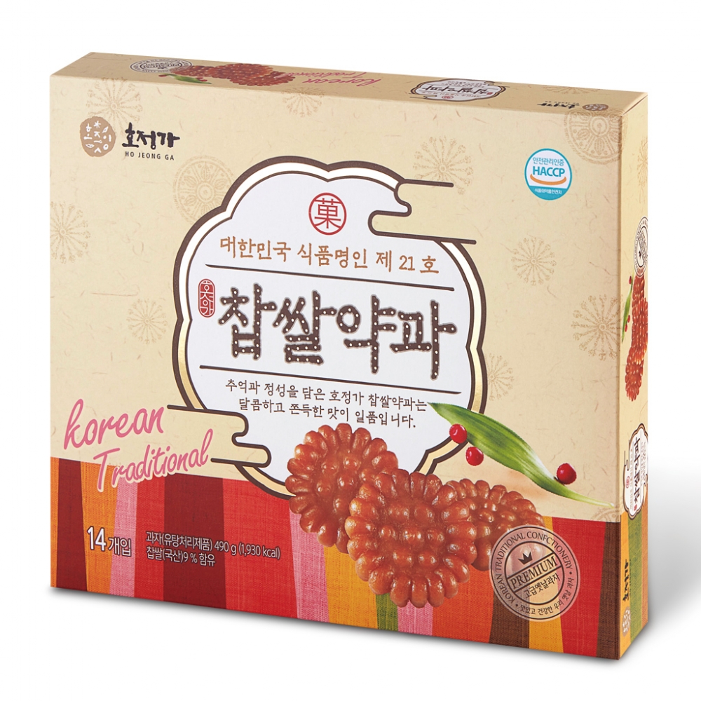 찹쌀약과 (박스 14개입, 490g)