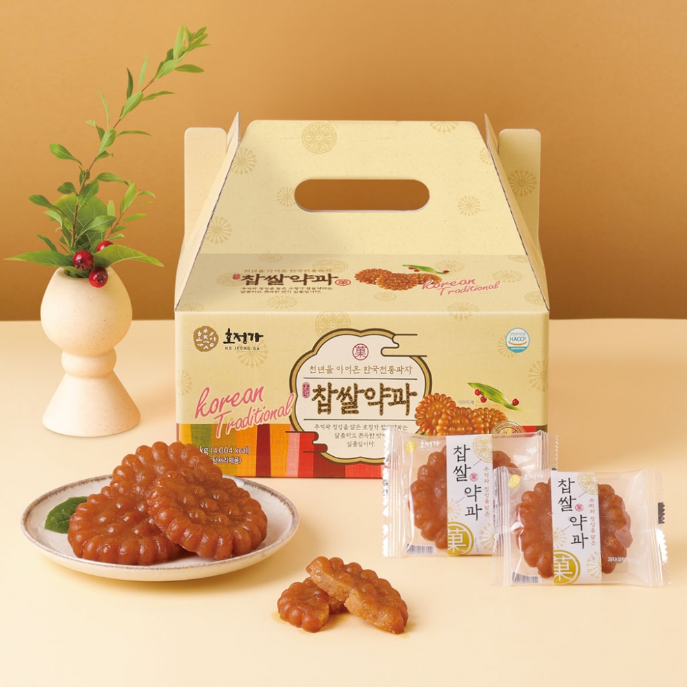 호정가 찹쌀약과세트 1KG (약30개입)