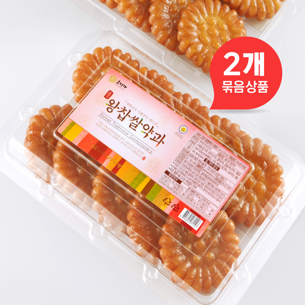 호정가 왕찹쌀약과 (10개입, 540g) * 2개묶음 (총 1.08kg)