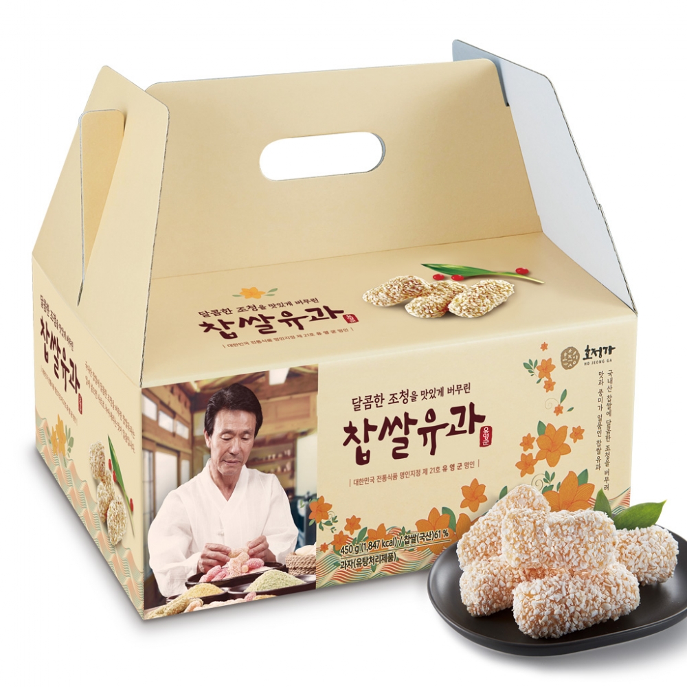 Changpyeong Hangwa (Korean Traditional Confectionery) Yugwa Set (Deep-fried Sweet Rice Cake) (450g)